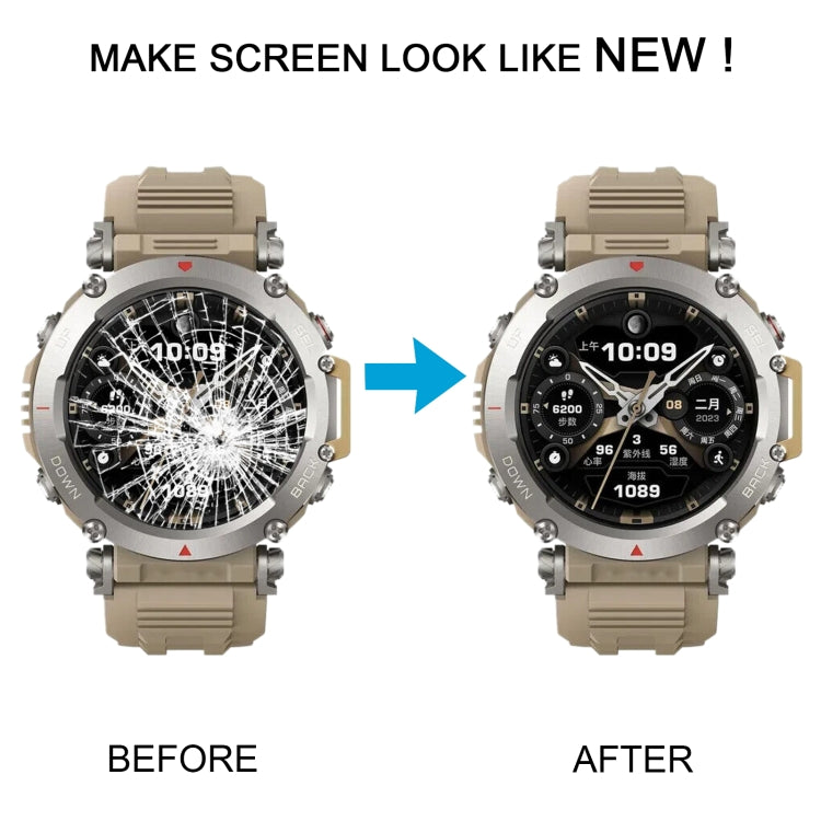 For Amazfit T-Rex Ultra Original LCD Screen Digitizer Full Assembly With Frame(Yellow) - For Amazfit by buy2fix | Online Shopping UK | buy2fix