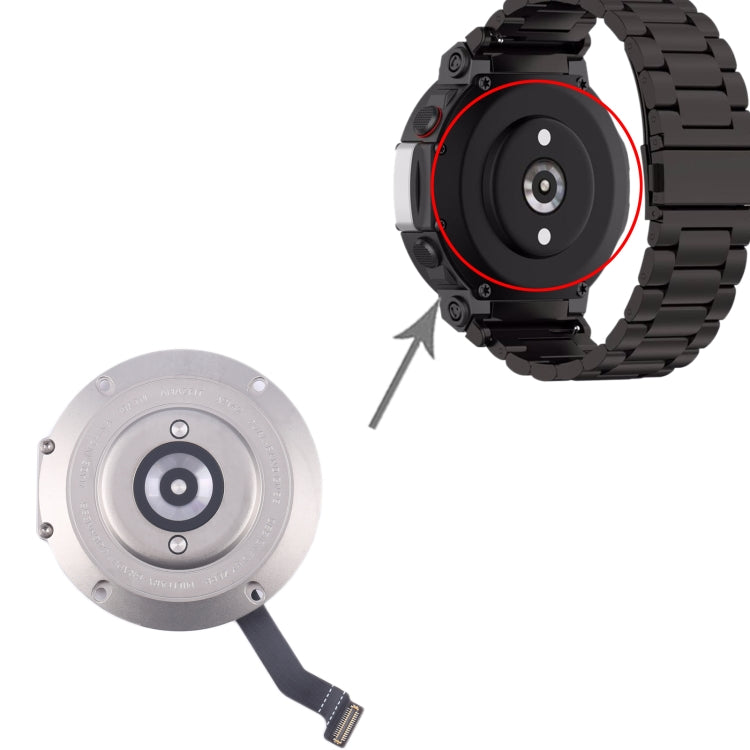 For Amazfit T-Rex Ultra Original Back Cover with Heart Rate by buy2fix