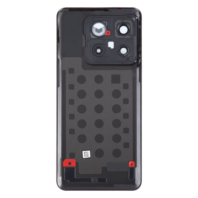 For OnePlus 10T Battery Back Cover with Camera Lens Cover(Black) - Back Cover by buy2fix | Online Shopping UK | buy2fix