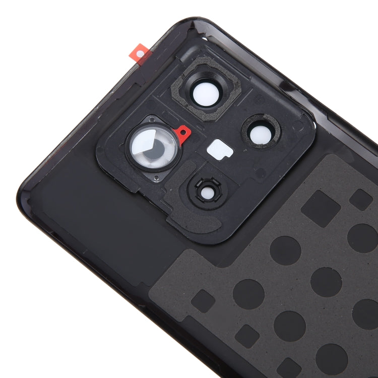 For OnePlus 10T Battery Back Cover with Camera Lens Cover(Black) - Back Cover by buy2fix | Online Shopping UK | buy2fix