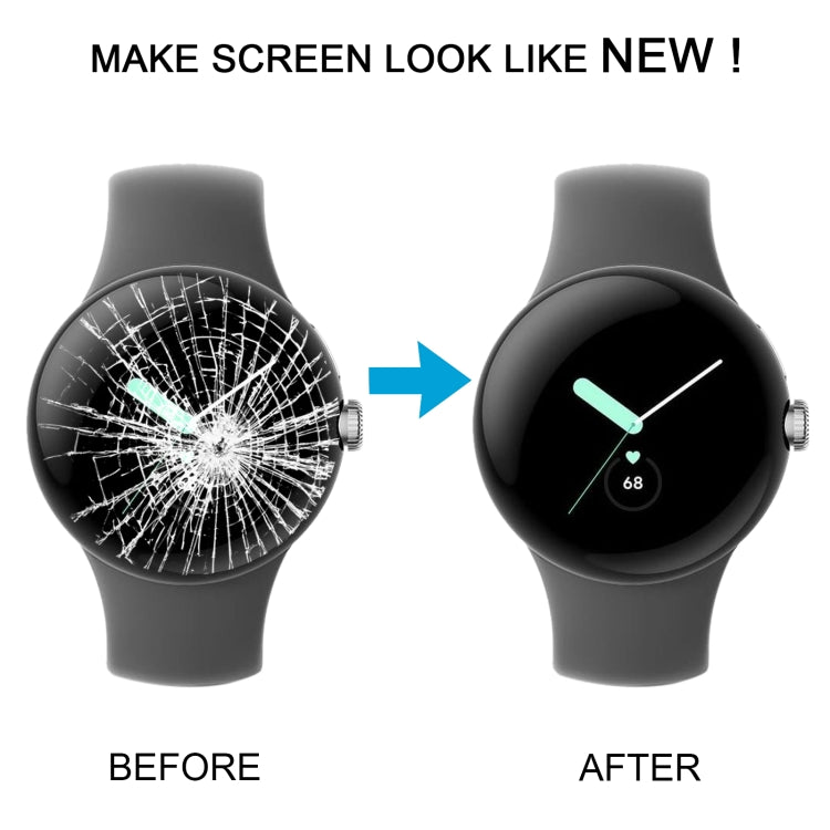 For Google Pixel Watch GWT9R/GBZ4S/GQF4C Original Front Screen Outer Glass Lens by buy2fix