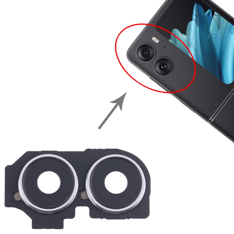 For OPPO Find N2 Flip Original Camera Lens Cover (Silver) by buy2fix