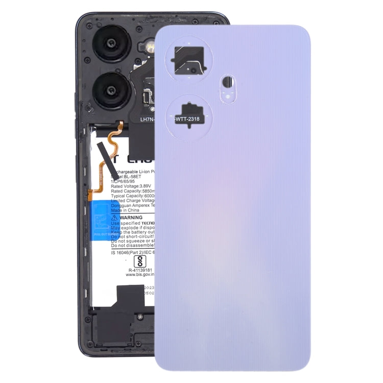 For itel P55+ Original Battery Back Cover(Purple) - by buy2fix | Online Shopping UK | buy2fix