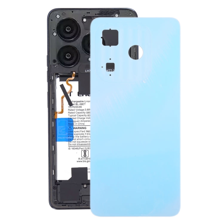For itel P55 Original Battery Back Cover(Blue) - by buy2fix | Online Shopping UK | buy2fix