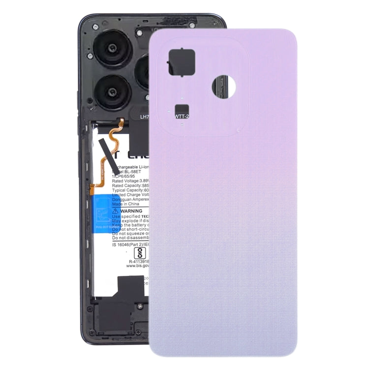 For itel P55 Original Battery Back Cover(Purple) - by buy2fix | Online Shopping UK | buy2fix
