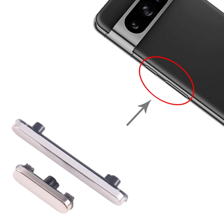 For Google Pixel 8 Pro Original Power Button and Volume Control Button (Gold) by buy2fix