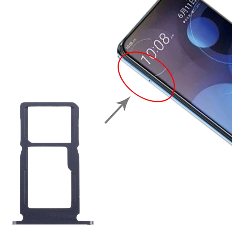 For HTC Desire 20 Pro Original SIM Card Tray + SIM / Micro SD Card Tray (Black) by buy2fix