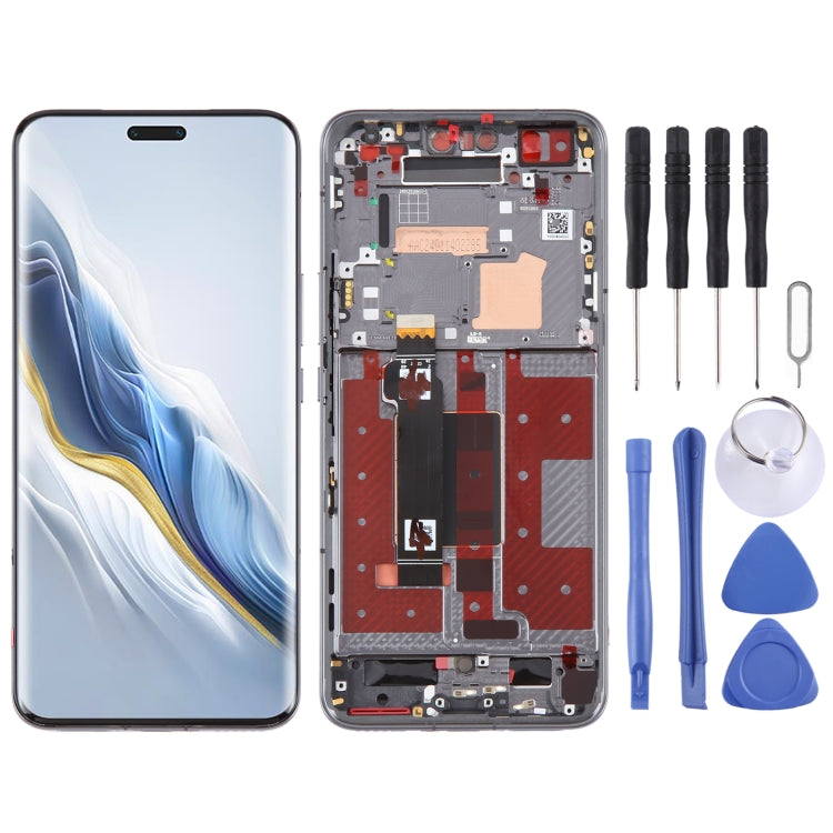 For Honor Magic6 Pro Original LCD Screen Digitizer Full Assembly with Frame (Black) - LCD Screen by buy2fix | Online Shopping UK | buy2fix