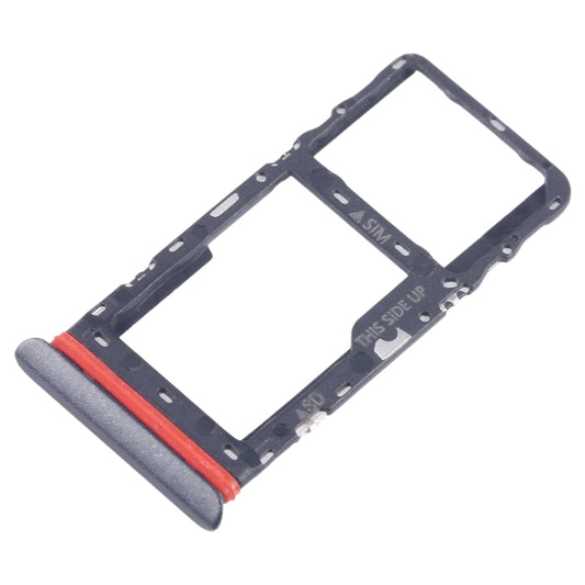 For Alcatel 1T 10 inch 2020 8091 SIM Card Tray + Micro SD Card Tray (Black) by buy2fix