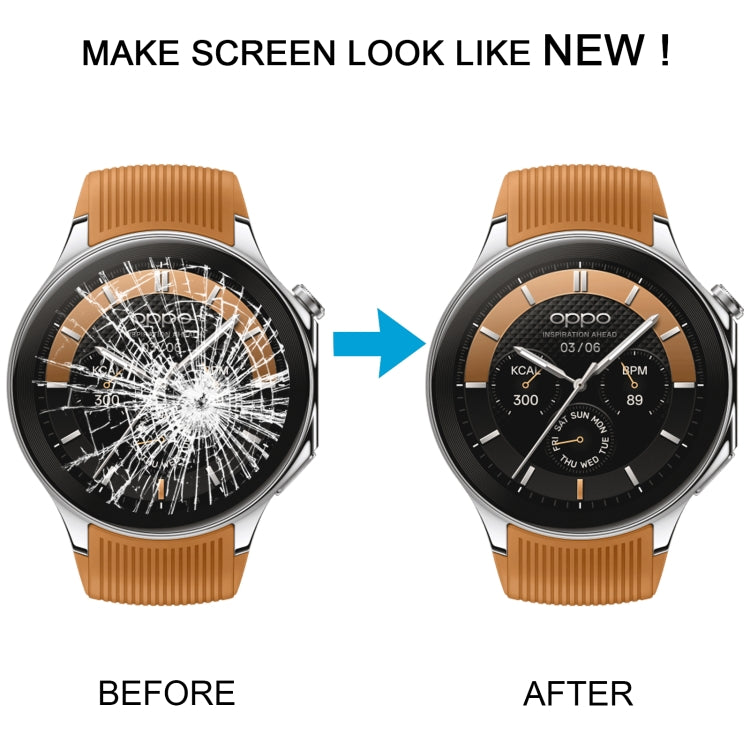 For OPPO Watch X Original LCD Screen and Digitizer Full Assembly With Frame (Silver) by buy2fix