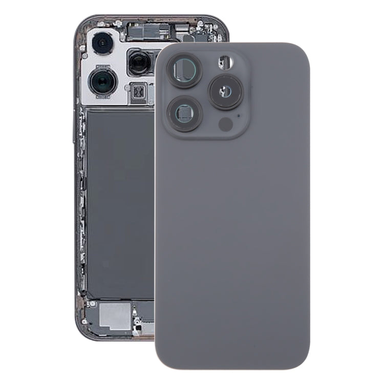For iPhone 16 Pro Original Glass Battery Back Cover with Camera Lens Cover + MagSafe Magnet(Black) - Back Cover by buy2fix | Online Shopping UK | buy2fix