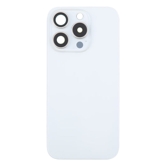 For iPhone 16 Pro Original Glass Battery Back Cover with Camera Lens Cover + MagSafe Magnet(White) by buy2fix