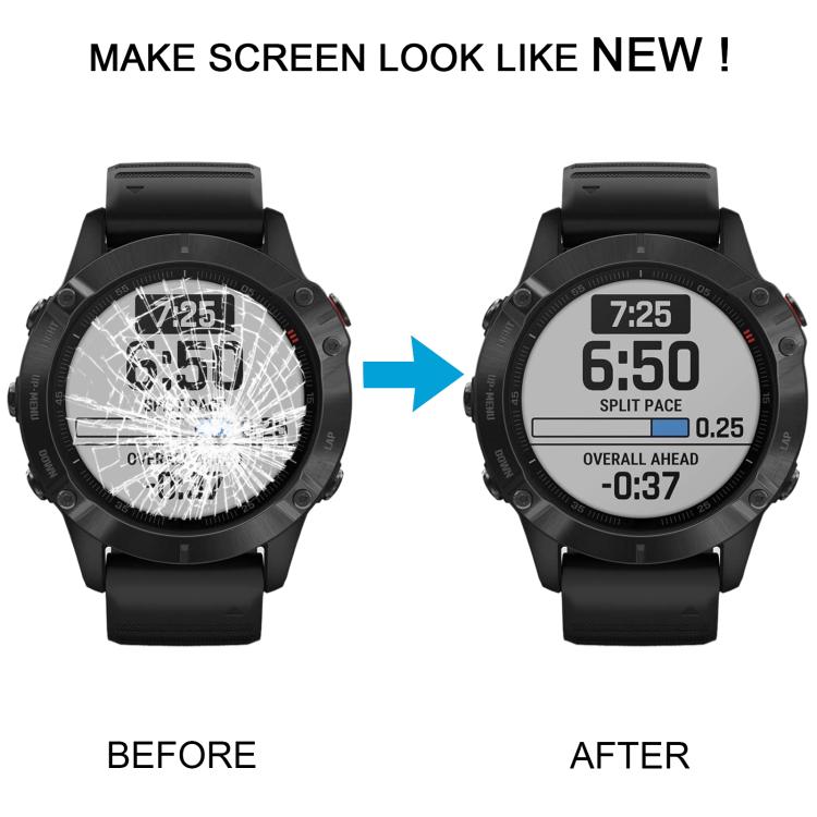 For Garmin Fenix 6 Original LCD Screen with Digitizer Full Assembly (Silver) - For Garmin by buy2fix | Online Shopping UK | buy2fix