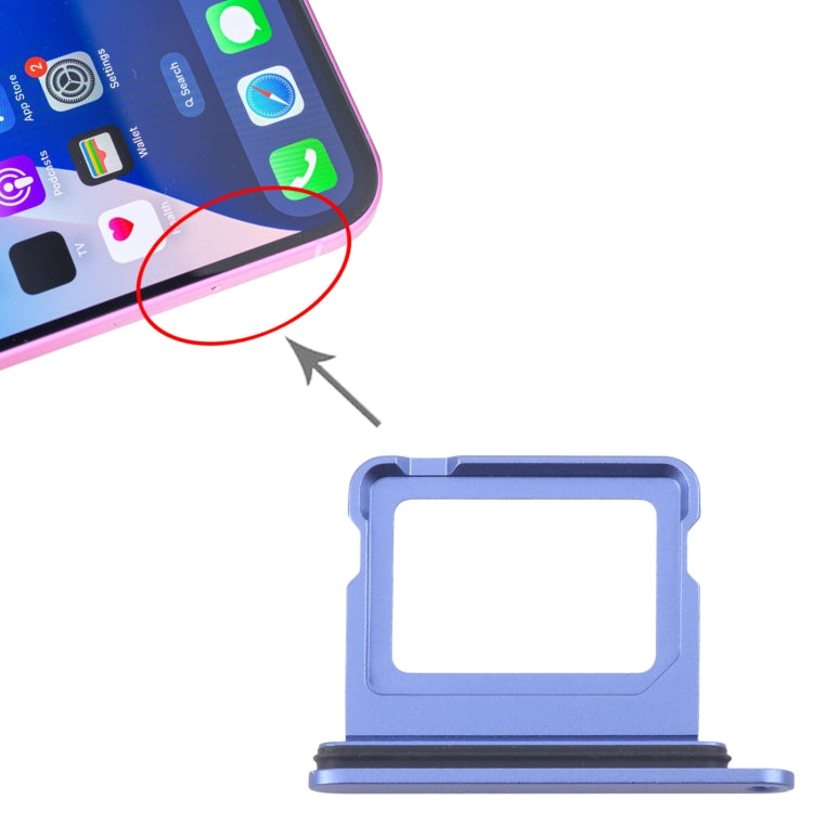 For iPhone 16 SIM Card Tray (Blue) by buy2fix