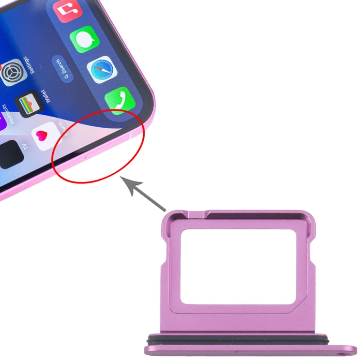 For iPhone 16 SIM + SIM Card Tray (Purple) by buy2fix