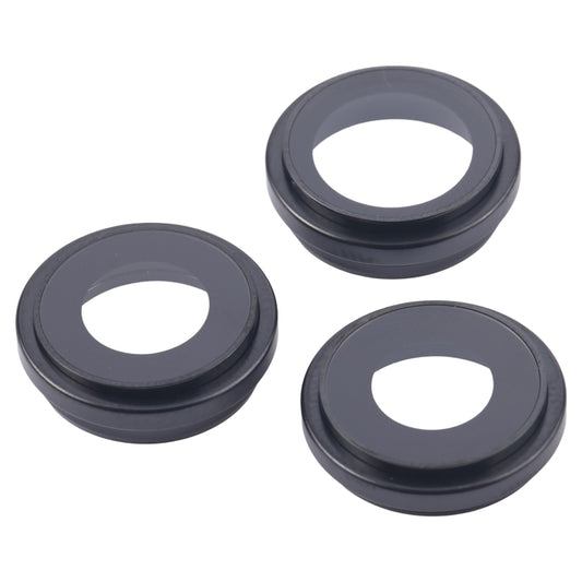 For iPhone 16 Pro 3pcs/Set Camera Lens Cover (Black) by buy2fix