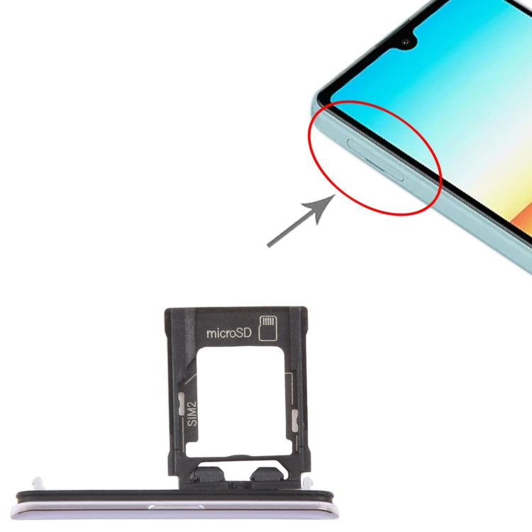 For Sony Xperia Ace SIM + Micro SD Card Tray (Purple) by buy2fix