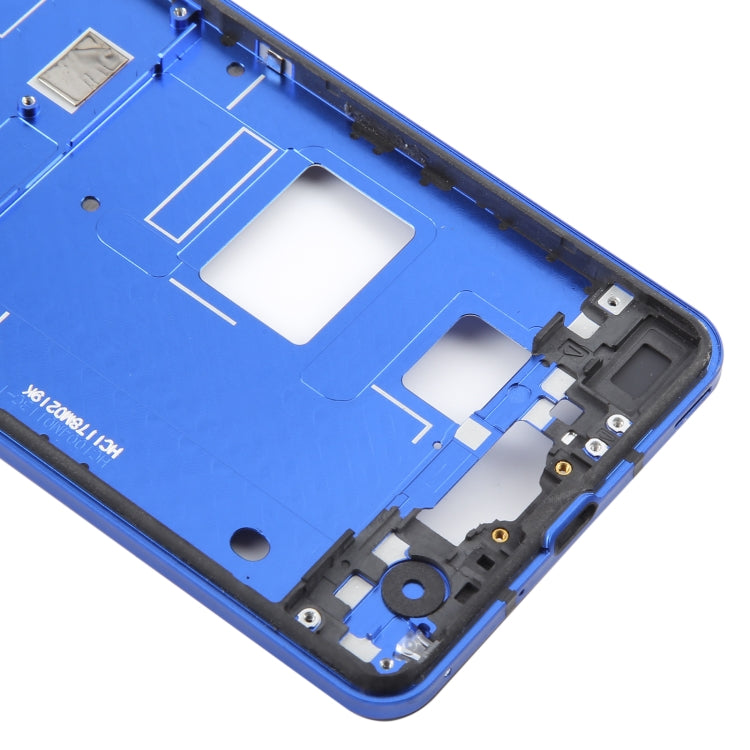 For Sharp Aquos R5G Original Middle Frame Bezel Plate (Blue) - Others by buy2fix | Online Shopping UK | buy2fix