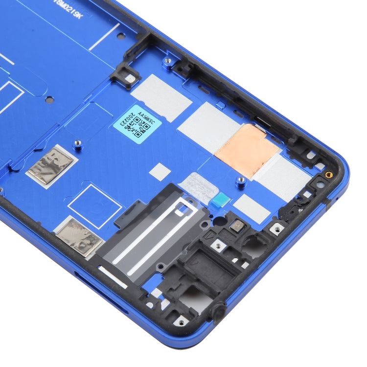 For Sharp Aquos R5G Original Middle Frame Bezel Plate (Blue) - Others by buy2fix | Online Shopping UK | buy2fix
