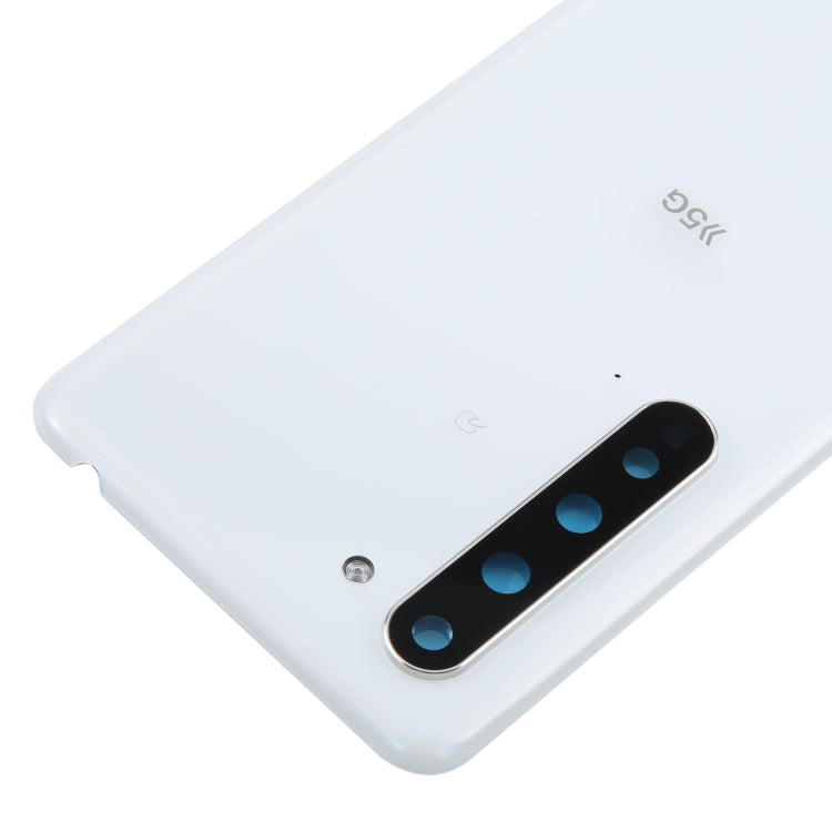 For Sharp Aquos R5G Original Battery Back Cover(White) - Others by buy2fix | Online Shopping UK | buy2fix
