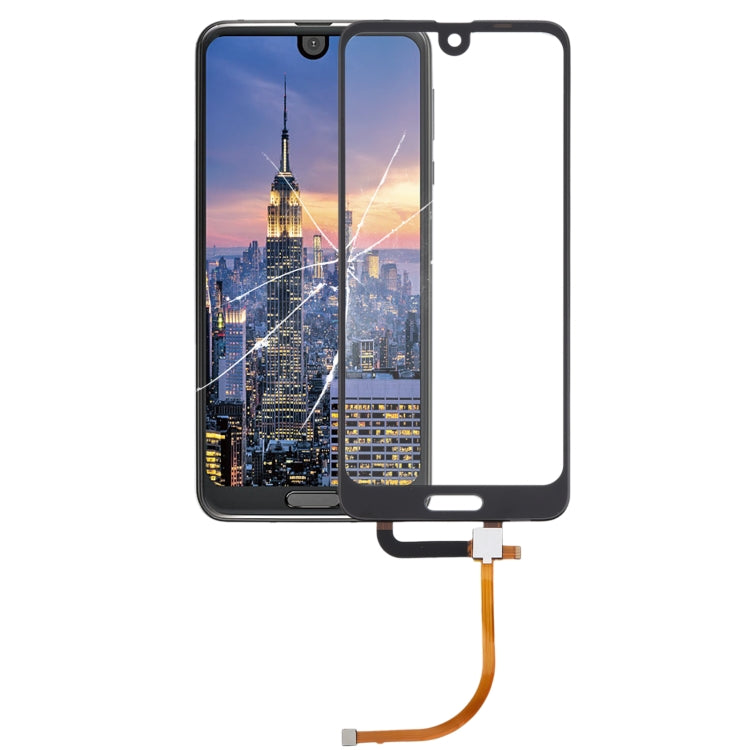 For Sharp Aquos R2 Touch Panel (Black) - For Sharp by buy2fix | Online Shopping UK | buy2fix