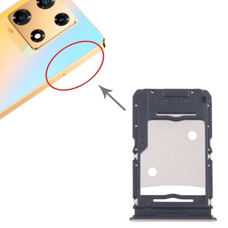 For Infinix Note 30 Pro X678B 5pcs SIM Card Tray + SIM Card Tray + Micro SD Card Tray (Gold) - Card Tray by buy2fix | Online Shopping UK | buy2fix