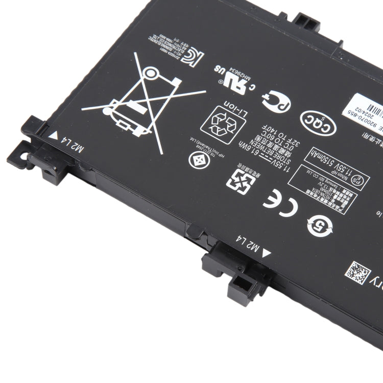 11.55V 61.6Wh 5150mAh Li-ion Battery For HP OMEN 15-bc011TX 15-bc012TX 15-bc013TX 15-AX015TX AX017TX TPN-Q173 HSTNN-UB7A 849910-850 TE03XL - Others by buy2fix | Online Shopping UK | buy2fix