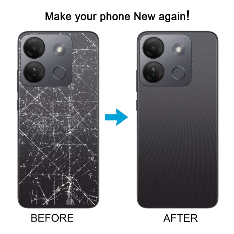 For Infinix Smart 7 HD X6516 Original Battery Back Cover(Black) - Back Cover by buy2fix | Online Shopping UK | buy2fix
