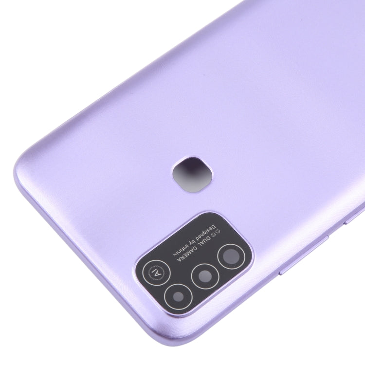 For Infinix Hot 10 Play Original Battery Back Cover(Purple) - Back Cover by buy2fix | Online Shopping UK | buy2fix