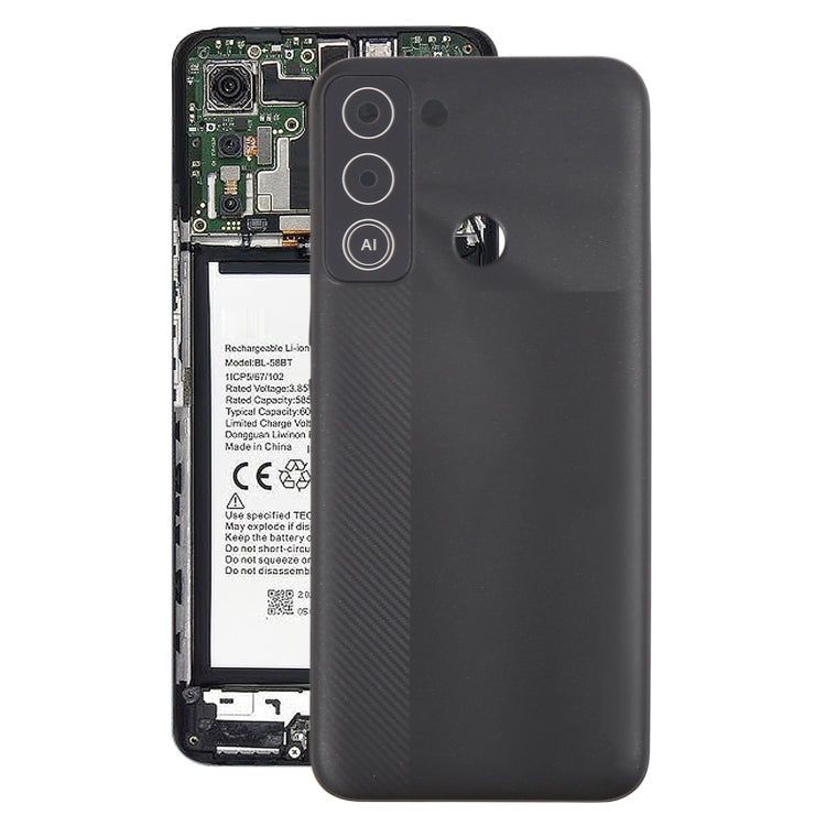 For Tecno Pop 5 LTE Original Battery Back Cover(Black) - Back Cover by buy2fix | Online Shopping UK | buy2fix