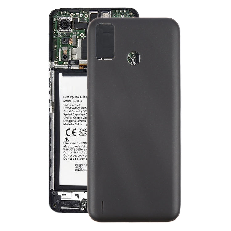 For Tecno Spark 6 Go Original Battery Back Cover(Black) - Back Cover by buy2fix | Online Shopping UK | buy2fix