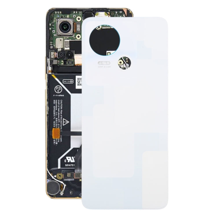 For Tecno Spark 10 5G Original Battery Back Cover(White) - Back Cover by buy2fix | Online Shopping UK | buy2fix