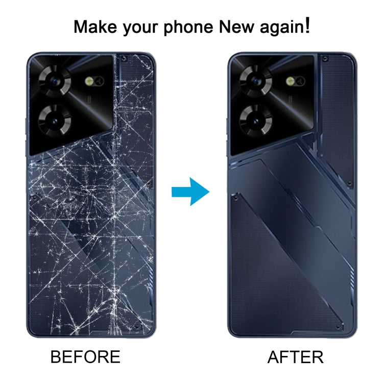 For Tecno Pova 5 4G Original Battery Back Cover(Gold) - Back Cover by buy2fix | Online Shopping UK | buy2fix