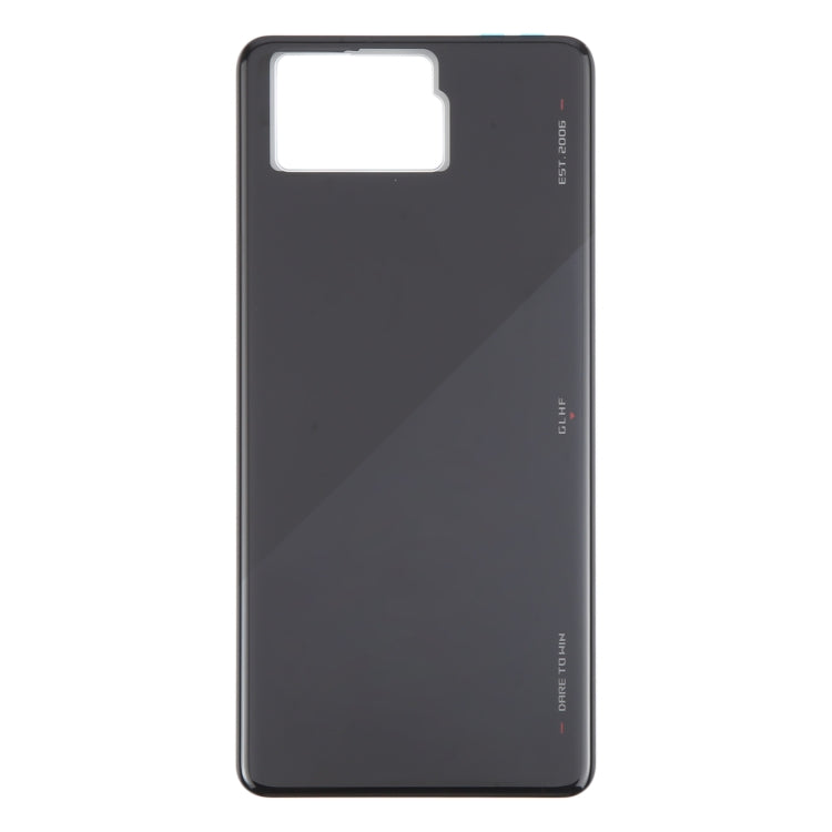 For Asus ROG Phone 8 Pro AI2401 AI2401_A Global Original Glass Battery Back Cover(Bright Black) - Back Cover by buy2fix | Online Shopping UK | buy2fix