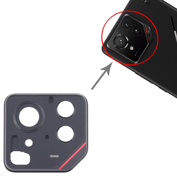 For Asus ROG Phone 9 Pro 5G Back Camera Lens Frame(Red) - Camera by buy2fix | Online Shopping UK | buy2fix