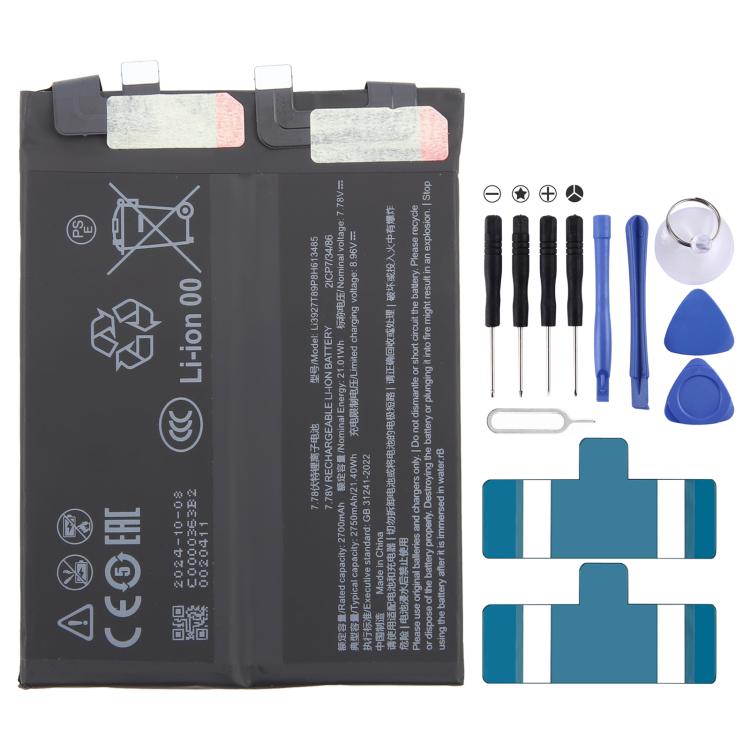 For ZTE Nubia Red Magic 9 Pro+ NX769J Li3927T89P8h613485 2700mAh Battery Replacement - For ZTE by buy2fix | Online Shopping UK | buy2fix