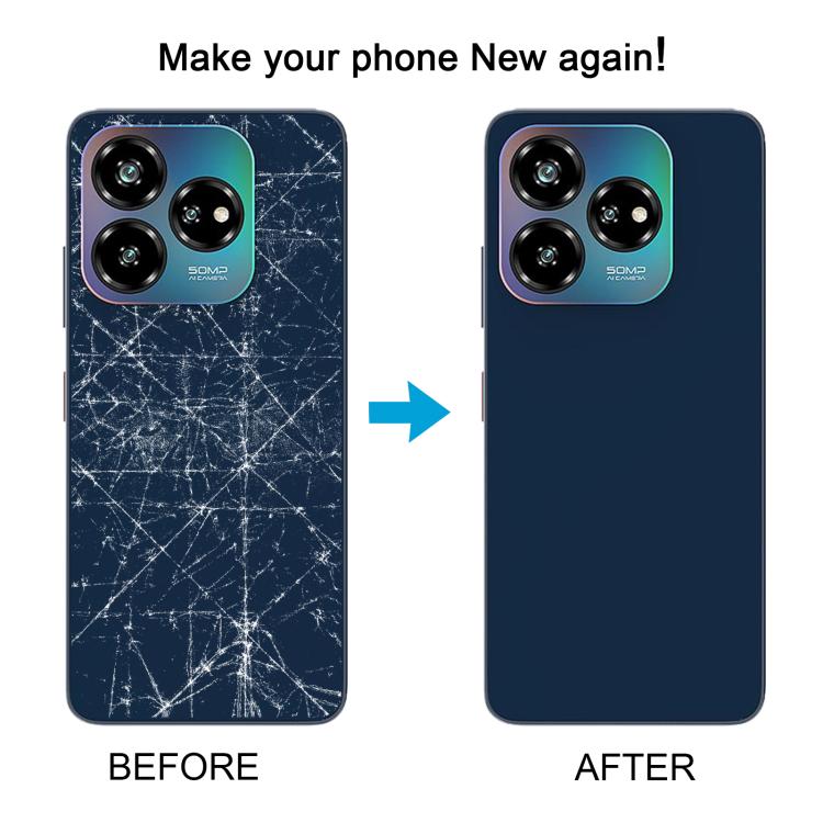 For ZTE Axon 60 Lite Glass Battery Back Cover with Adhesive(Gold) - For ZTE by buy2fix | Online Shopping UK | buy2fix