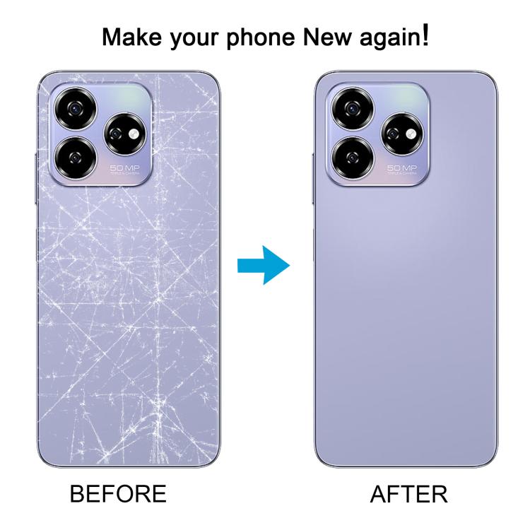 For ZTE Axon 60 / V60 Z2356 Glass Battery Back Cover with Middle Frame / Camera Lens Cover(Gold) - For ZTE by buy2fix | Online Shopping UK | buy2fix
