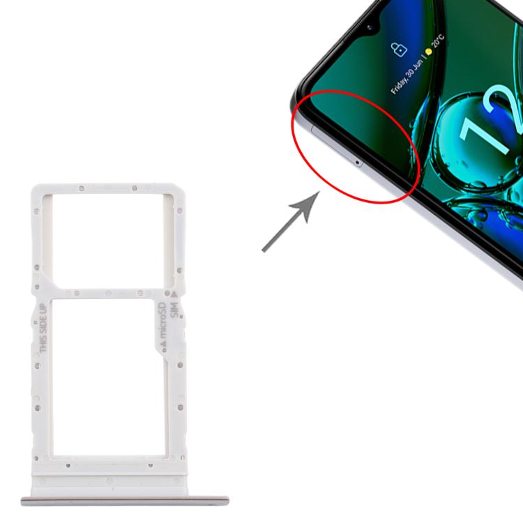 For Nokia G42 Original SIM Card Tray + SIM Card Tray / Micro SD Card Tray (Silver) - Card Tray by buy2fix | Online Shopping UK | buy2fix