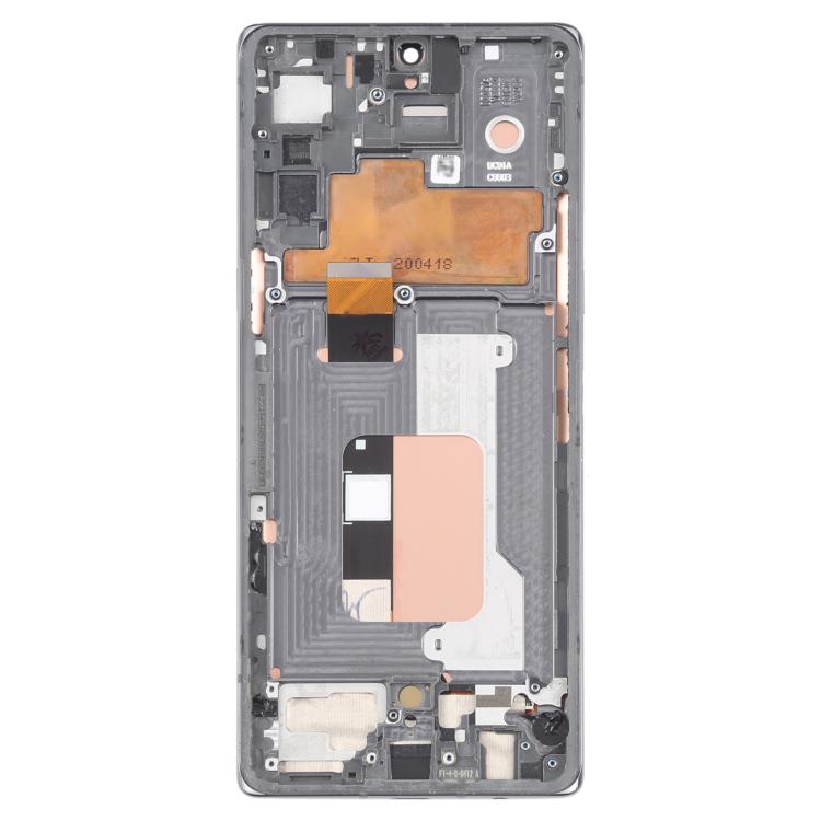 For LG Velvet 5G US Version Original LCD Screen Digitizer Full Assembly with Frame (Silver) - For LG by buy2fix | Online Shopping UK | buy2fix