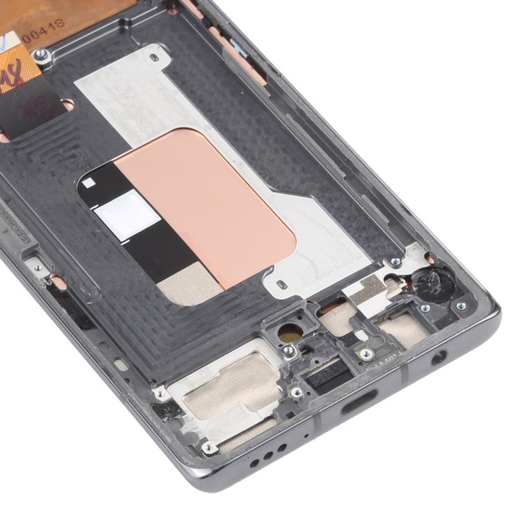 For LG Velvet 5G US Version Original LCD Screen Digitizer Full Assembly with Frame (Silver) - For LG by buy2fix | Online Shopping UK | buy2fix