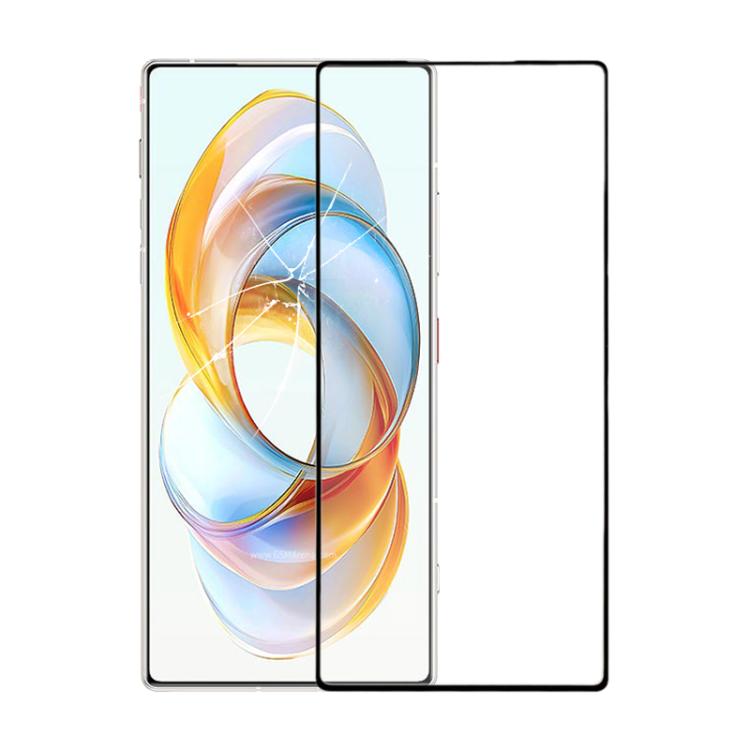 For ZTE Nubia Z70 Ultra NX733J NX736J Front Screen Outer Glass Lens with OCA Optically Clear Adhesive (Black) - For ZTE by buy2fix | Online Shopping UK | buy2fix