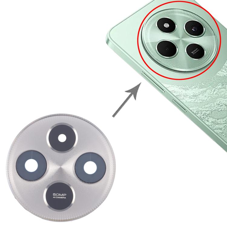 For Xiaomi Poco C75 4G Original Rear Camera Lens Cover (Silver) - Camera by buy2fix | Online Shopping UK | buy2fix