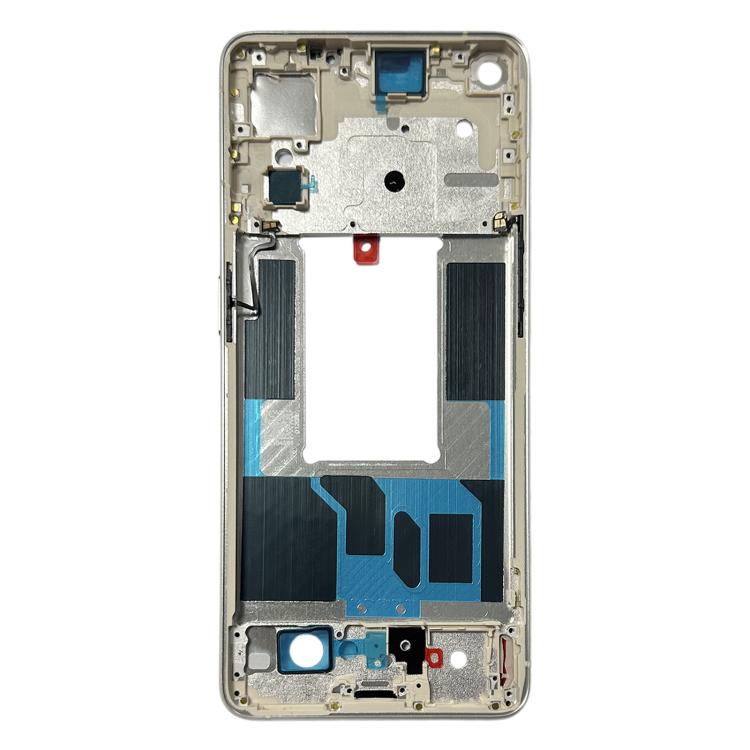 For OPPO Reno7 Pro 5G Front Housing LCD Frame Bezel Plate (Gold) - LCD Screen by buy2fix | Online Shopping UK | buy2fix