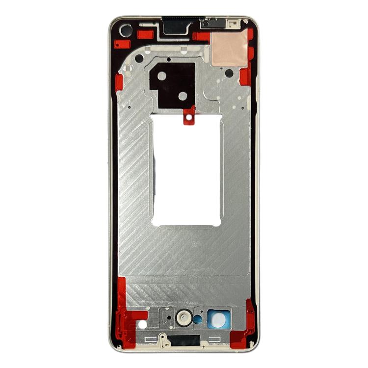 For OPPO Reno7 Pro 5G Front Housing LCD Frame Bezel Plate (Gold) - LCD Screen by buy2fix | Online Shopping UK | buy2fix