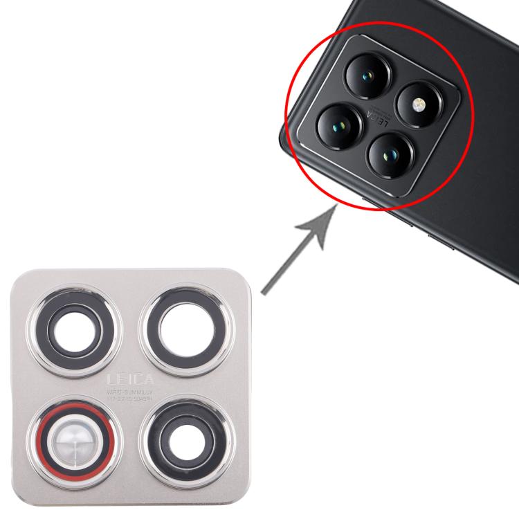 For Xiaomi 14T Original Rear Camera Lens Cover (Silver) - Camera by buy2fix | Online Shopping UK | buy2fix