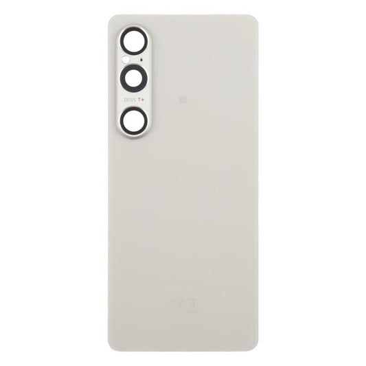 For Sony Xperia 1 VI Original Battery Back Cover with Camera Lens Cover(Silver) - Back Cover by buy2fix | Online Shopping UK | buy2fix