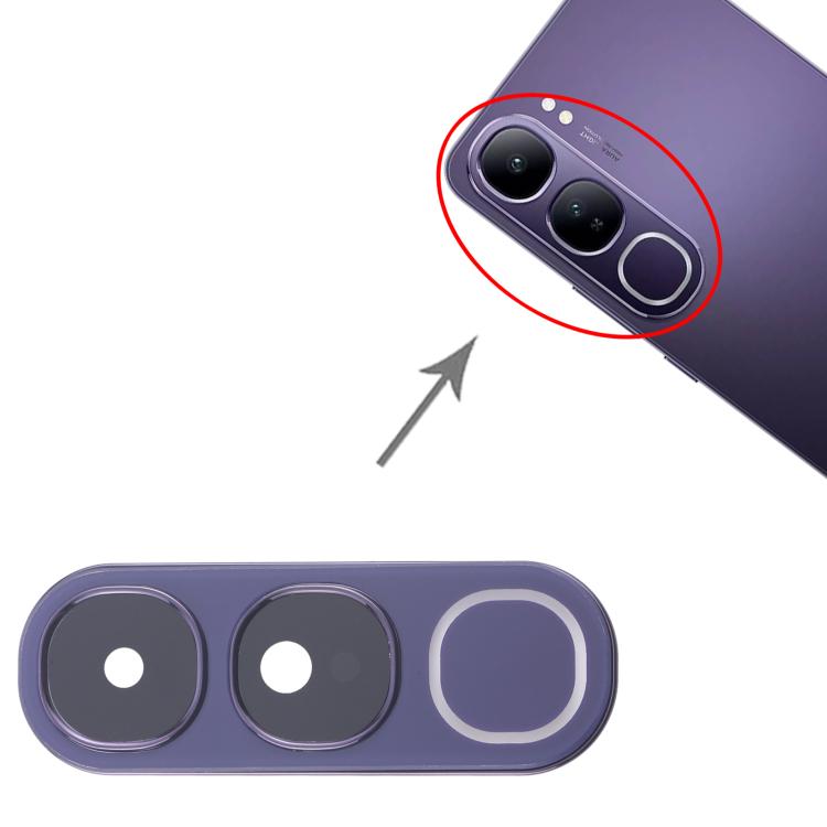 For vivo V40 Lite 5G IDN Version Rear Camera Lens Cover (Purple) - Camera Parts by buy2fix | Online Shopping UK | buy2fix
