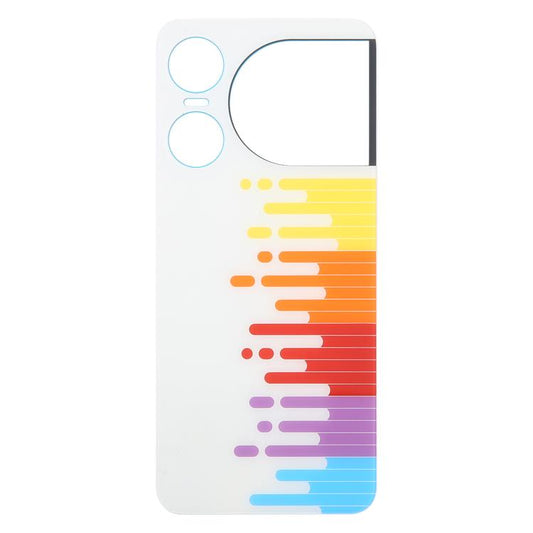 For ZTE nubia Music 2 Glass Battery Back Cover with Adhesive(White) - For ZTE by buy2fix | Online Shopping UK | buy2fix