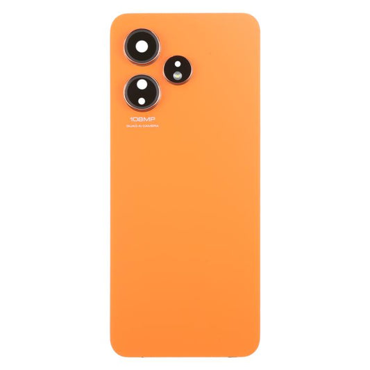 For Boost Celero 5G 2024 Glass Battery Back Cover with Camera Lens Cover(Orange) - Others by buy2fix | Online Shopping UK | buy2fix